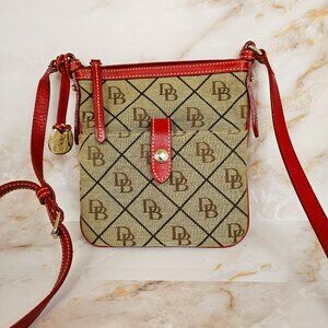 Dooney and Bourke Monogram Letter Carrier Crossbody Purse